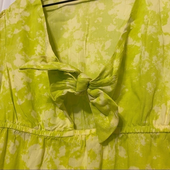 NWT Nordstrom Bp Green Tie Front Knot Dress Size XS. Beach coverup - Picture 5 of 7